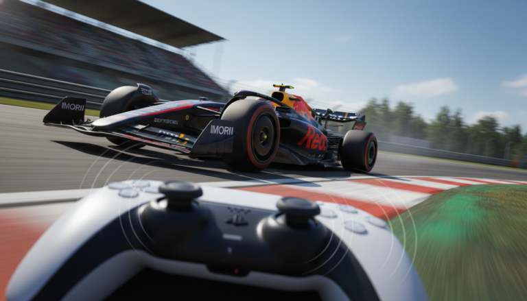 F1 2021 PS5, jogo de corrida, PlayStation 5, gráficos realistas, experiência imersiva, DualSense, Formula 1, gameplay