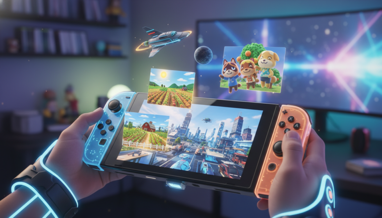 Nintendo Switch 2, jogos de simulação, simuladores, console, games, fazenda, cidade, Animal Crossing, Stardew Valley, PowerWash Simulator, My Time at Sandrock, House Flipper, Dredge, Spiritfarer, Two Point Campus, Cities Skylines