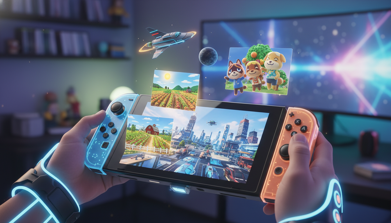 Nintendo Switch 2, jogos de simulação, simuladores, console, games, fazenda, cidade, Animal Crossing, Stardew Valley, PowerWash Simulator, My Time at Sandrock, House Flipper, Dredge, Spiritfarer, Two Point Campus, Cities Skylines