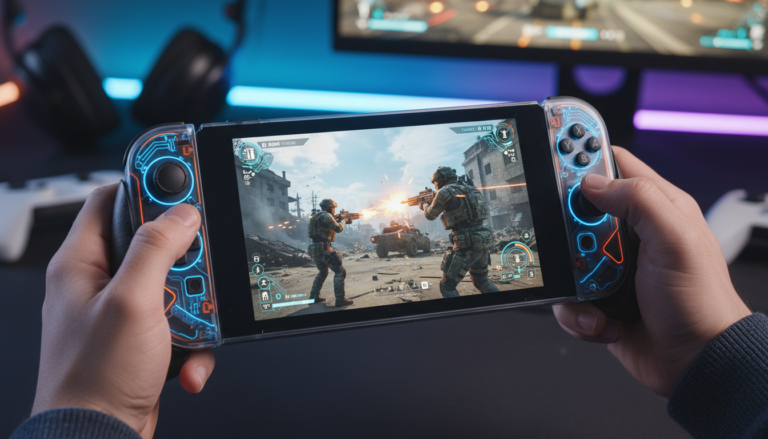 Shooters Táticos Nintendo Switch 2, console portátil gaming, jogo de tiro tático