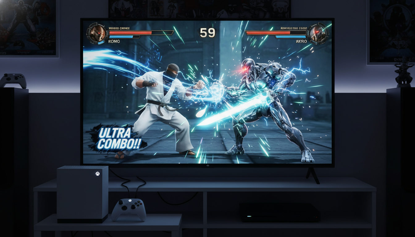 Killer Instinct Xbox Series S 2024 gameplay, Jago vs Fulgore, gráficos 1080p 60fps