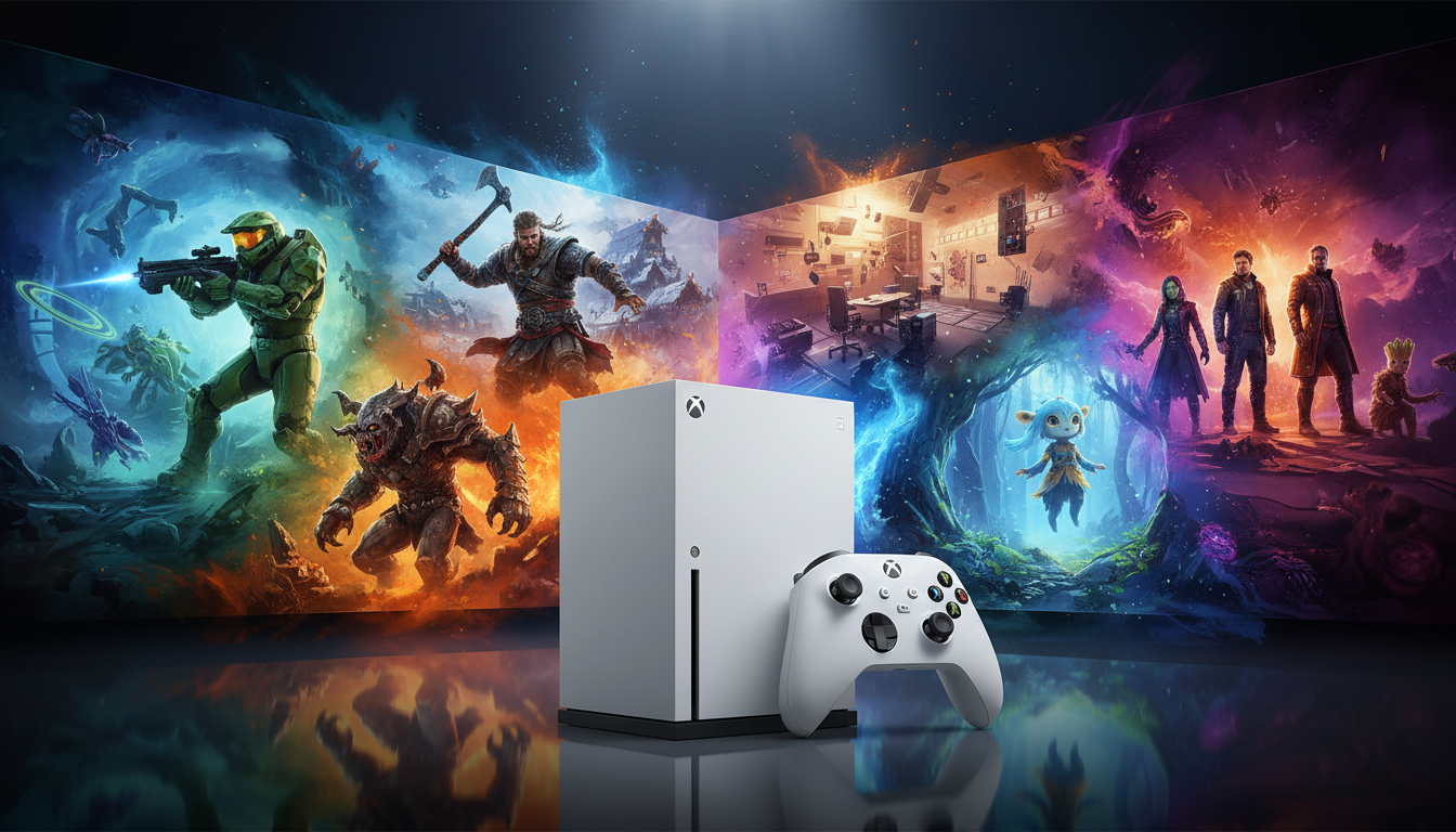 Xbox Series S, controle, Halo Infinite, Assassin's Creed Valhalla, Elden Ring, Ori and the Will of the Wisps, Control, Marvel's Guardians of the Galaxy, jogos de ação e aventura, console compacto, nova geração