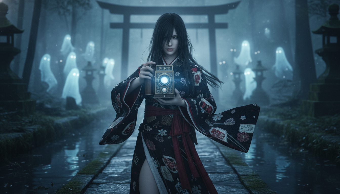 Yuri Kozukata Fatal Frame Maiden of Black Water PS5 Camera Obscura Monte Hikami Horror Japonês