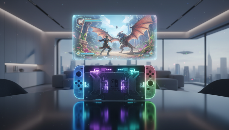 Nintendo Switch 2, console de próxima geração, jogos de ação e aventura, gráficos avançados, inovação em jogos.