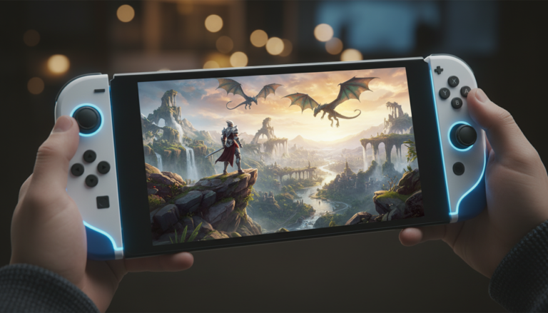 Nintendo Switch 2 RPGs, console, jogos, aventura, fantasia, gráficos, mundo aberto, imersão