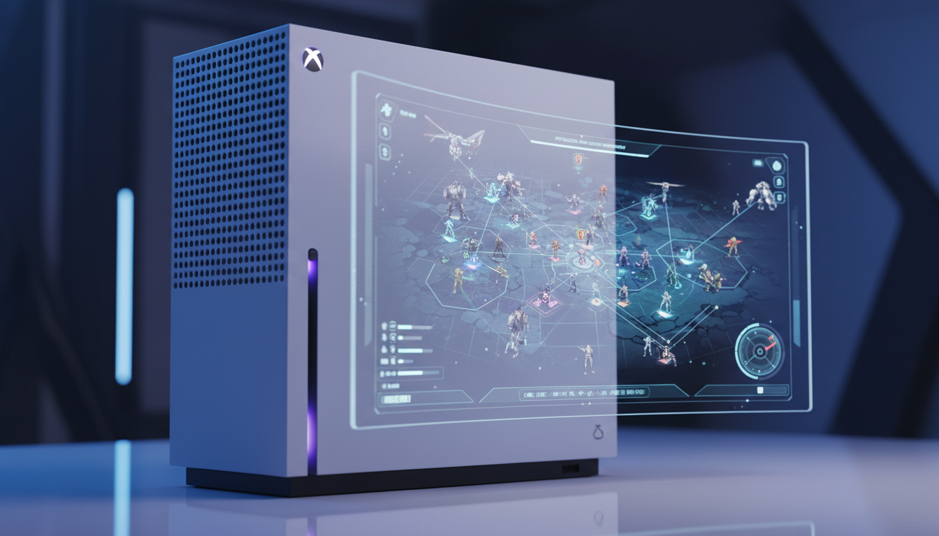 Xbox Series S 2026 rodando jogo de estratégia