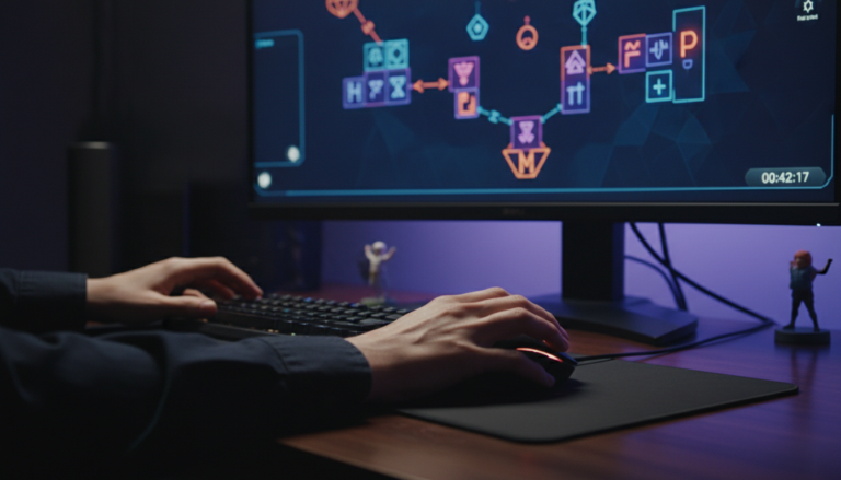 Jogador resolvendo Os Puzzles Mais Difíceis para PC, foco intenso em desafio intelectual