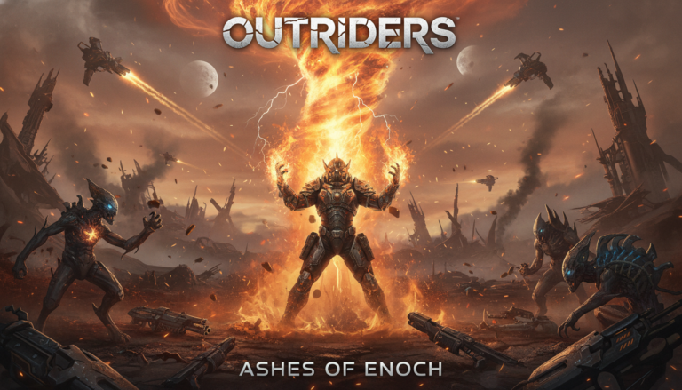 Outriders PS5, combate sci-fi, poderes anômalos, looter-shooter, jogo de tiro, People Can Fly, Square Enix, gameplay, gráficos PS5