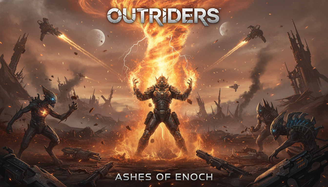 Outriders PS5, combate sci-fi, poderes anômalos, looter-shooter, jogo de tiro, People Can Fly, Square Enix, gameplay, gráficos PS5