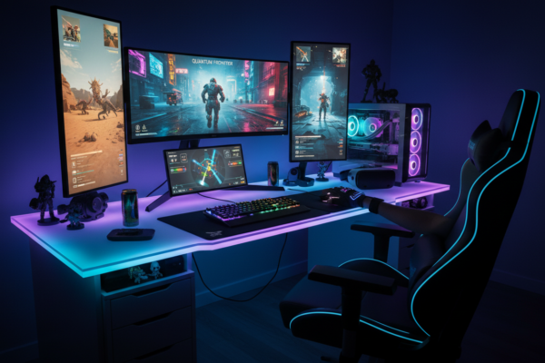 Setup gamer PC 2026, jogos de tiro mais aguardados, FPS futuro, computador de alta performance para games, Ray Tracing em jogos de PC