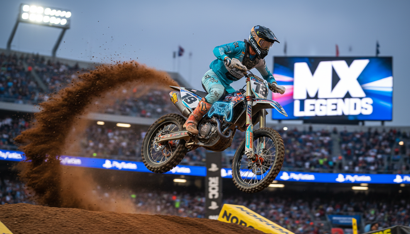 Motocross Supercross 4 PS5 jogo corrida salto poeira adrenalina