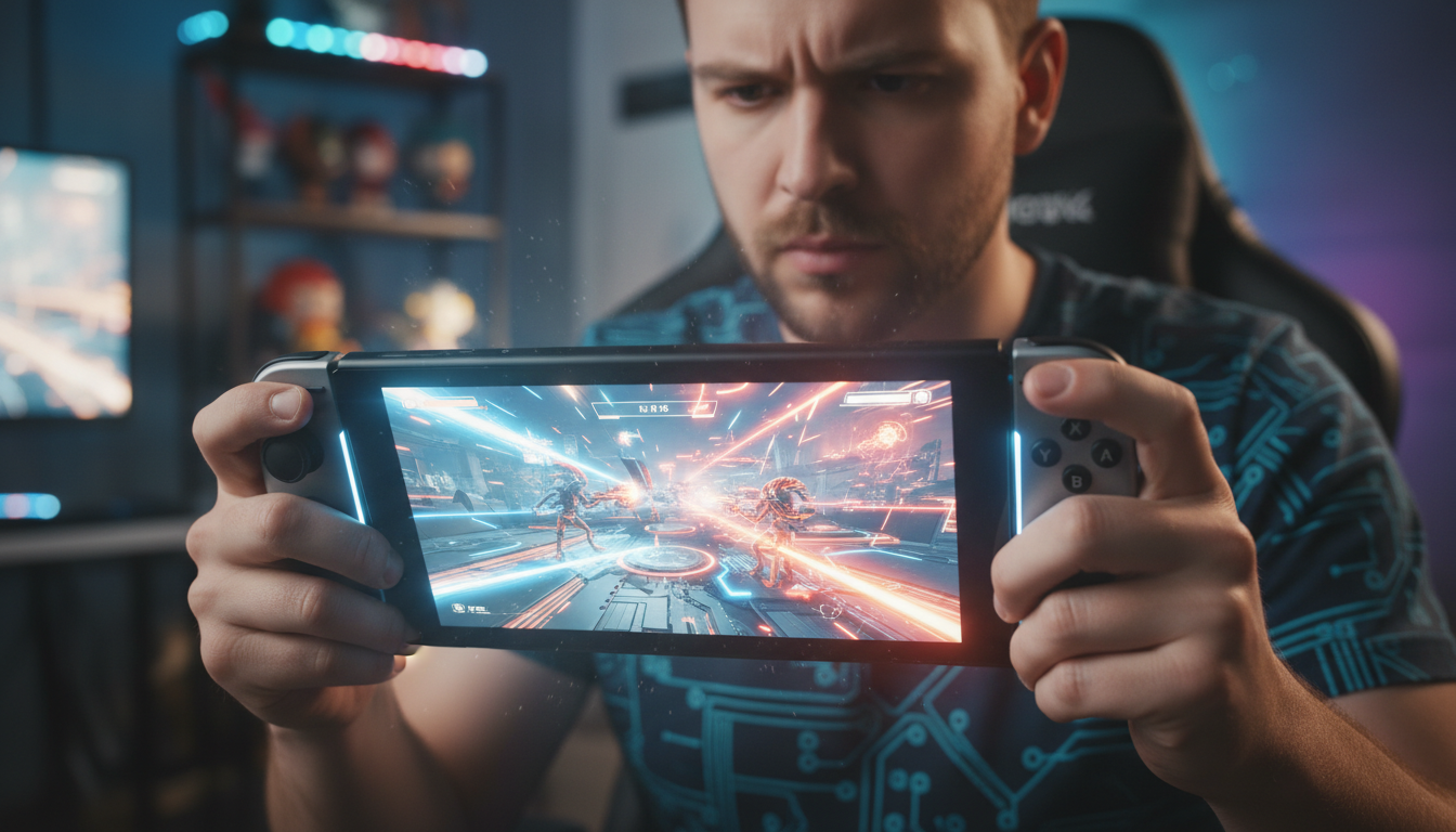 Gamer jogando shooter no Switch 2, review dos shooters mais esperados