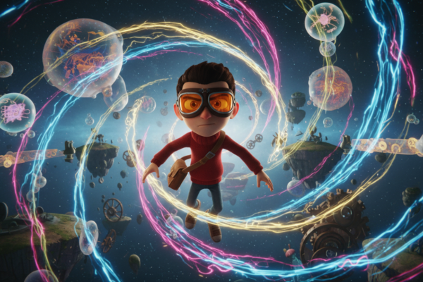 Razputin Aquato com poderes psíquicos em Psychonauts 2 no PC