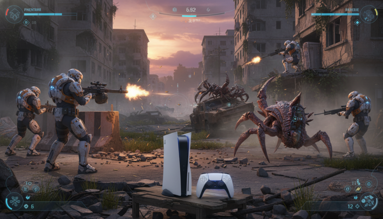 Soldados do Projeto Phoenix em combate tático contra Pandorans em Phoenix Point no PS5.