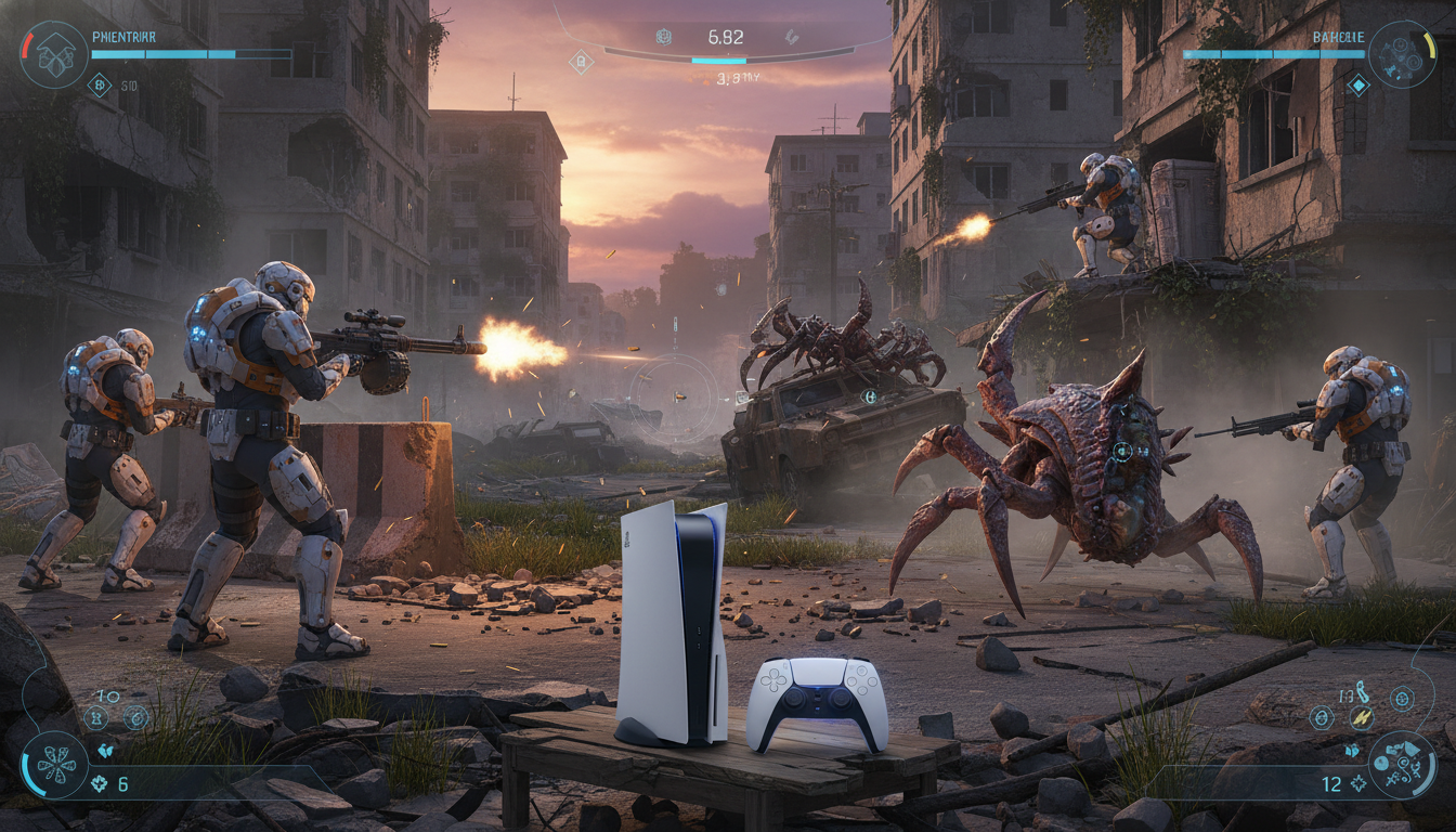 Soldados do Projeto Phoenix em combate tático contra Pandorans em Phoenix Point no PS5.