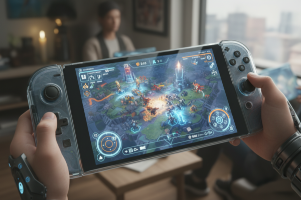 Nintendo Switch 2 com jogos de estratégia, tela sensível ao toque de estratégia, futuro dos jogos de estratégia portátil