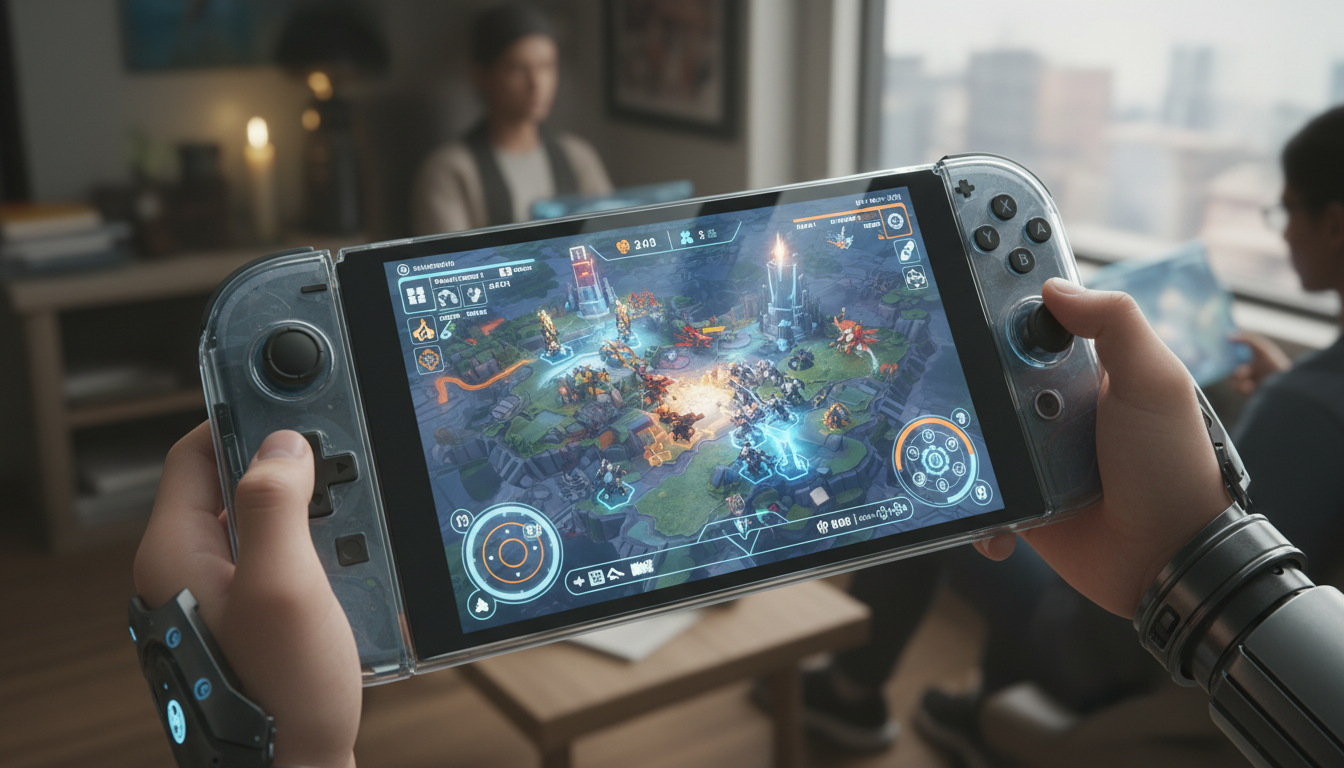 Nintendo Switch 2 com jogos de estratégia, tela sensível ao toque de estratégia, futuro dos jogos de estratégia portátil