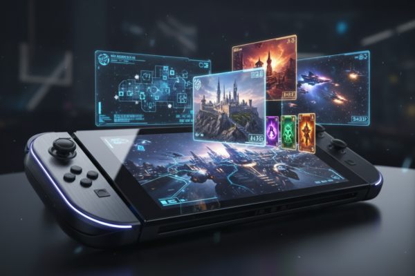 Nintendo Switch 2 com projeções de jogos de estratégia mais aguardados para 2026