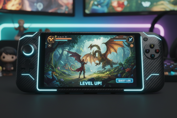 Nintendo Switch 2 RPGs - Console mostrando jogo de fantasia