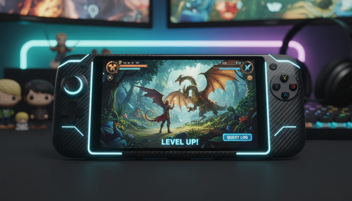 Nintendo Switch 2 RPGs - Console mostrando jogo de fantasia